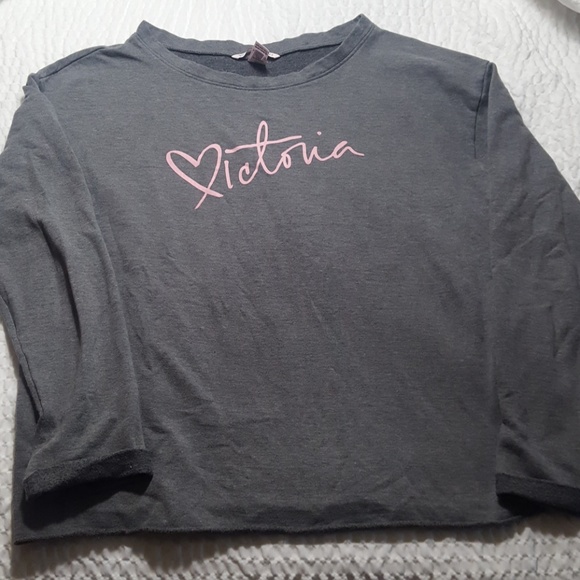 Victoria's Secret Tops - Victoria's Secret lounge wear gray top small